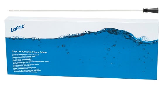 Lofric Classic Urinary Catheter Fg10 Male Silicone Latex Pvc Free 40cm Black