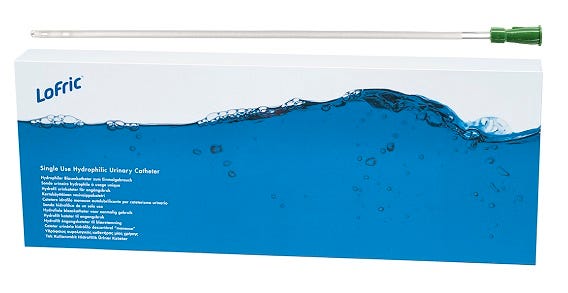 Lofric Classic Urinary Catheter Fg14 Male Silicone Latex Pvc Free 40cm Green