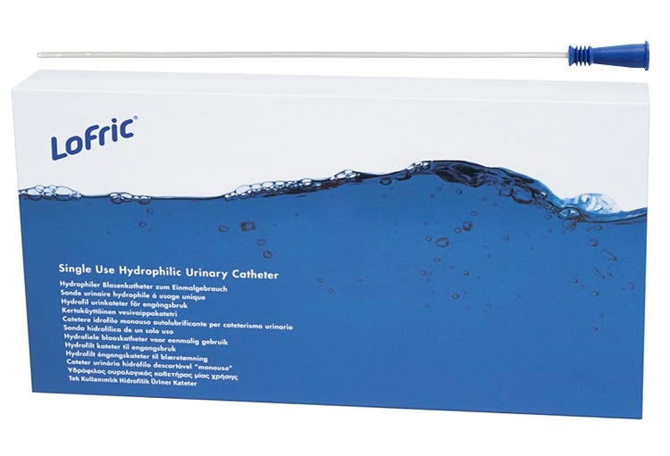 Lofric Classic Urinary Catheter Fg08 Female Silicone Latex Pvc Free 20cm Blue