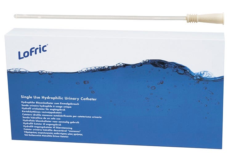 Lofric Classic Urinary Catheter Fg12 Female Silicone Latex Pvc Free 20cm White
