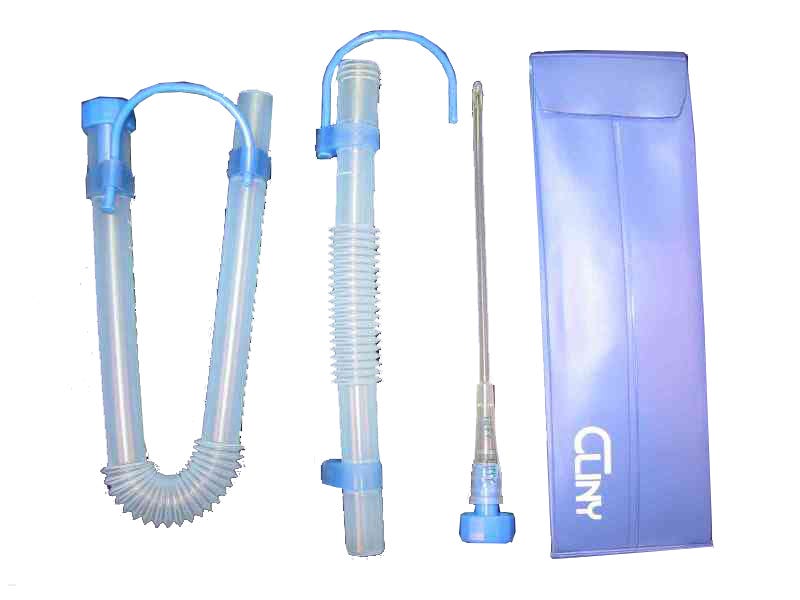 Cliny Safety Catheter Set 16 G Male Silicone 39.5cm
