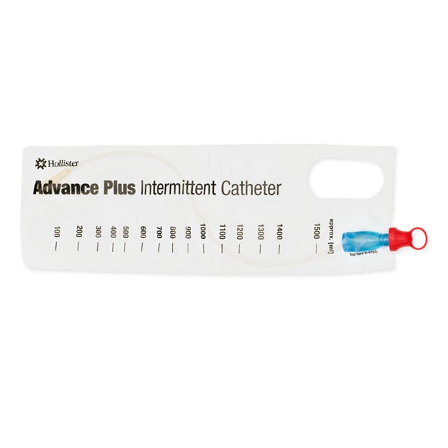 Hollister Advance Plus Catheter Tiemann Tip Intermittent 12 Fg Male 40cm