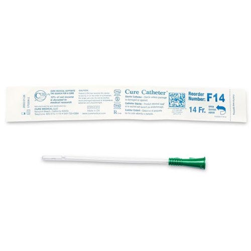 Cure Catheter Nelaton Uncoated Sterile Fg14 Female 15cm Green