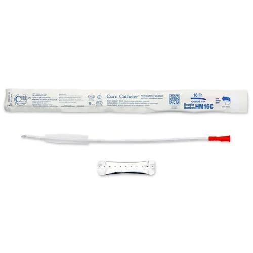 Cure Catheter Hydrophilic Coude Tip Fg16 Male 40cm Orange