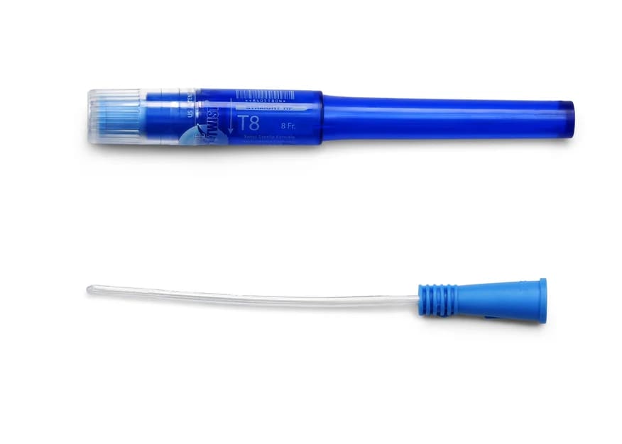 Cure Catheter Twist Fg8 Female 12.5cm Blue