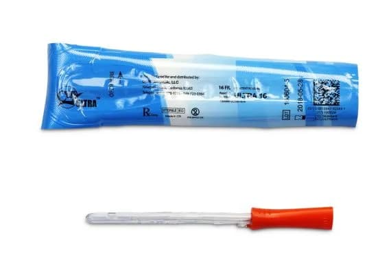 Cure Ultra Catheter Pre Lubricated Fg16 Female 12.5cm Orange