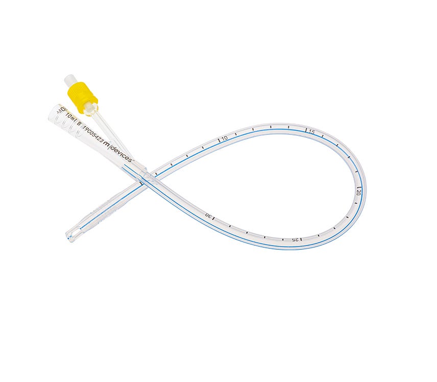 Mdevices Catheter 20 Fr 10ml Silicone 40cm Yellow