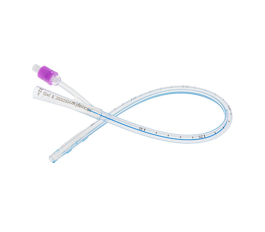 Mdevices Catheter 22 Fr 10ml Silicone 40cm Purple