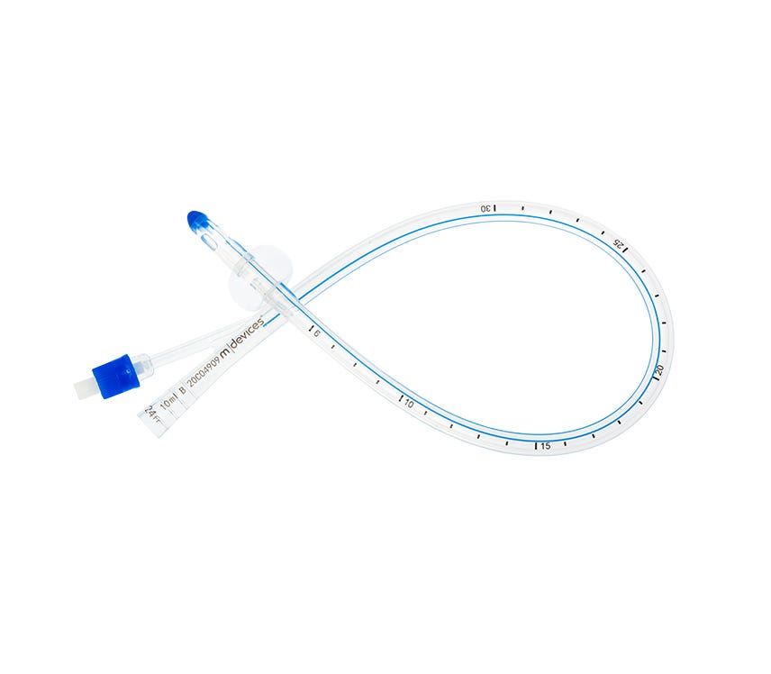 Mdevices Catheter 24 Fr Male 10cc Silicone 45cm