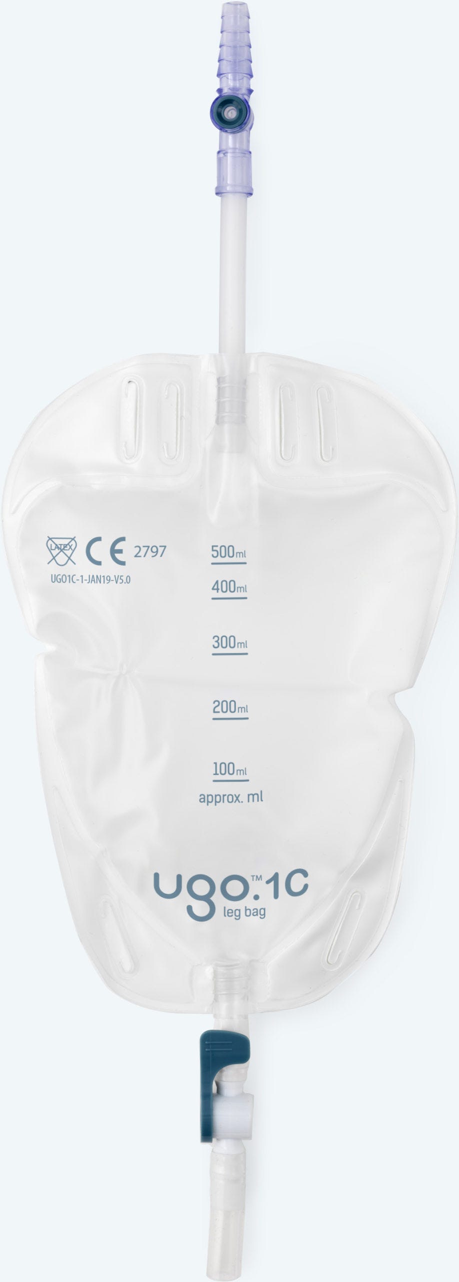 Ugo Community Leg Bags 8 C Lever Tap 750ml Sterile 25cm Tube