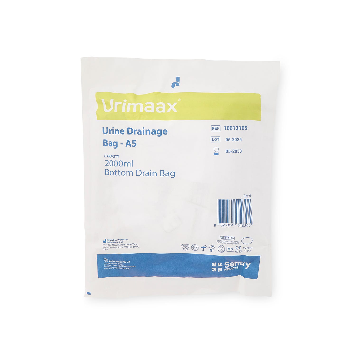 Aaxis Drain Bag A5 Urimaax 2000ml 120cm Tube