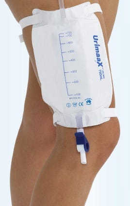 Aaxis Leg Bag With Straps 500ml 50cm Tube