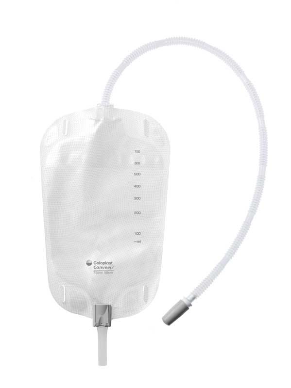 Conveen Leg Bag Unisex 750ml 50cm Tube White Design