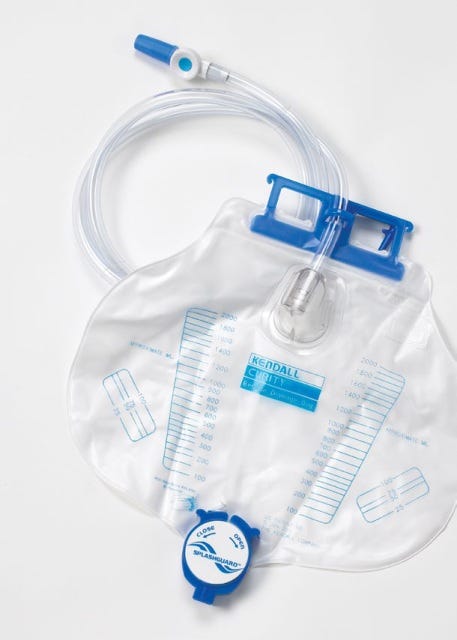 Kendall Drain Bag Curity   Tube Length 122cm 2000ml