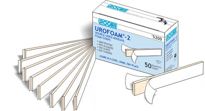 Urocare Adhesive Foam Strips