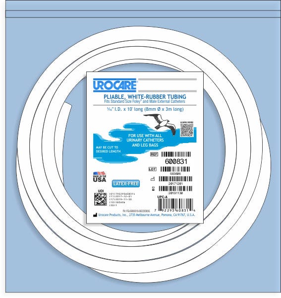 Rubber Tubing White Outside Diameter 8 Mm (Sold As 30 Cm)