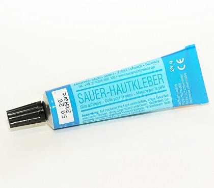 Sauer Skin Adhesive 2% Resin   Contains Latex 28g