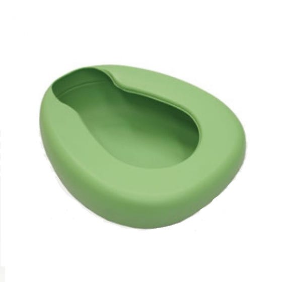 Bed Pan Heavy Duty Plastic Green