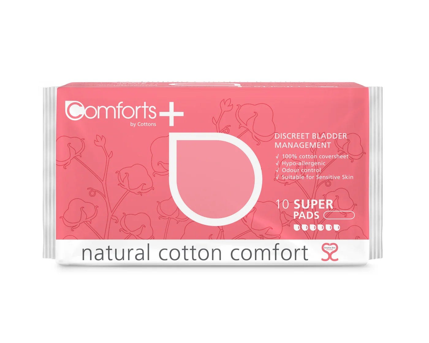 Cottons Comforts Super Pads 330x130mm 500ml