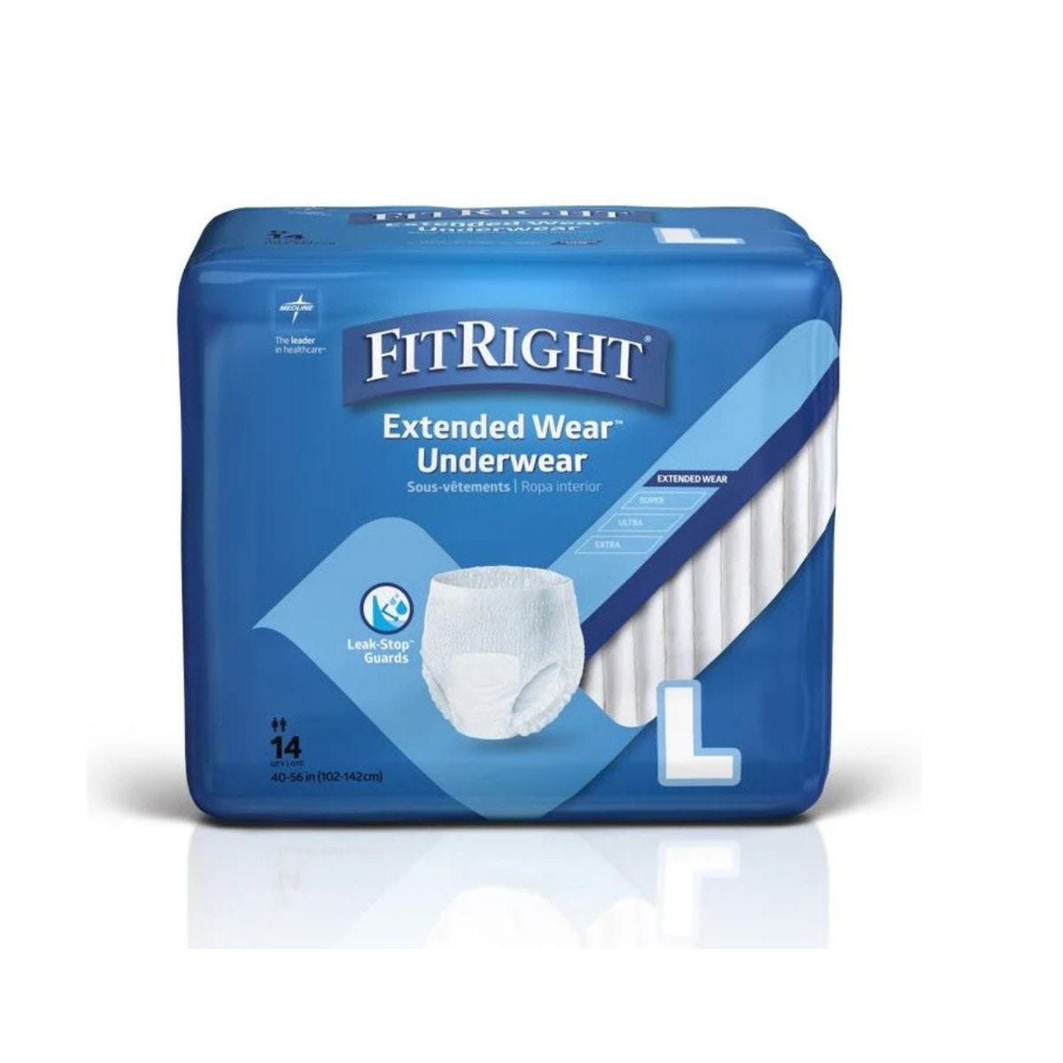 Medline Protection Plus Pull Up Ec Pants Large Waist 102 142cm 1463 Ml