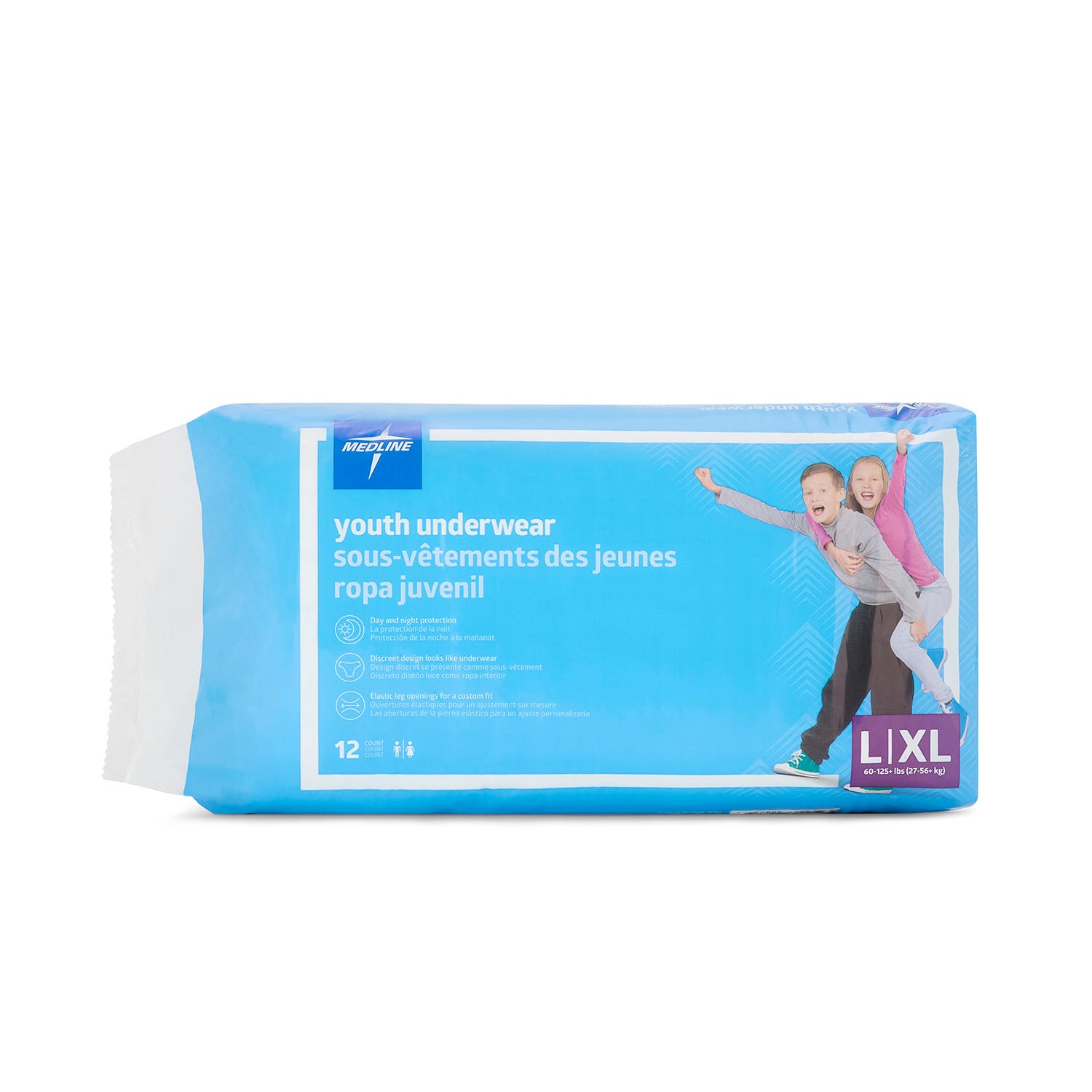 Medline Drytime Youth Underwear Large/X Large 29 56kg