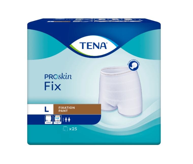 Tena Fix Stretch Pants Large Waist 85 110cm Unisex Brown