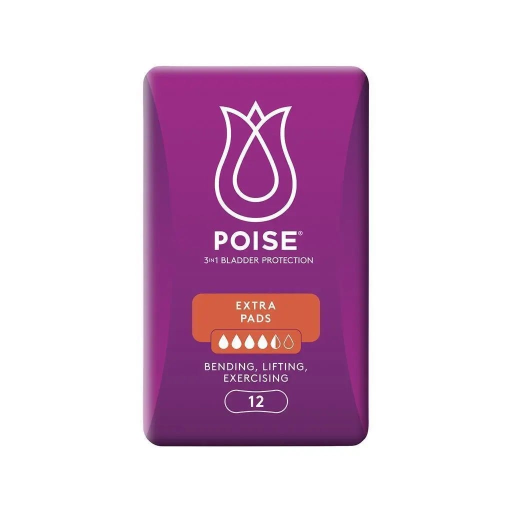 Poise Pads Extra 315x120mm Female 540ml 315mm White