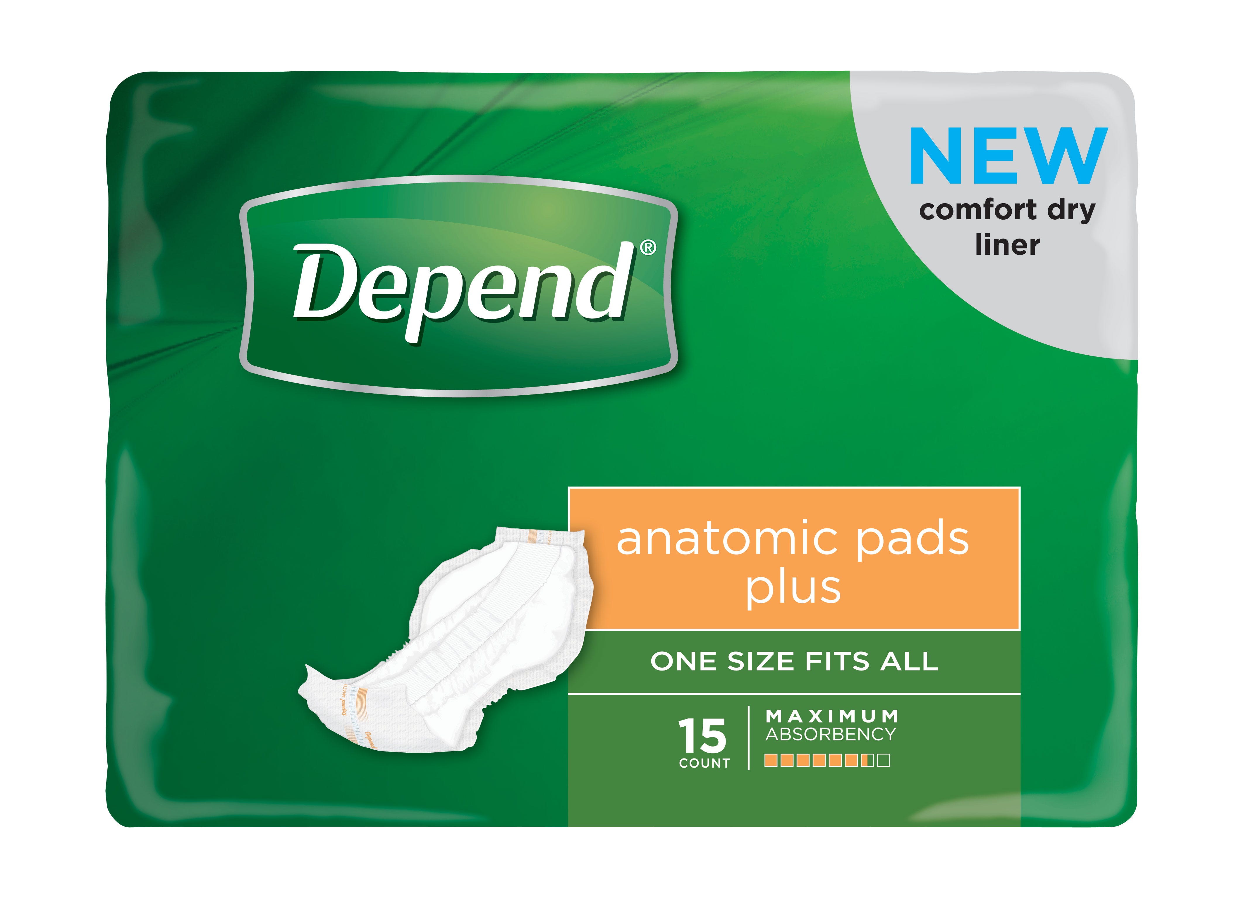 Depend Anatomic Pad Plus Unisex Orange 690x350mm Unisex 1700ml Orange