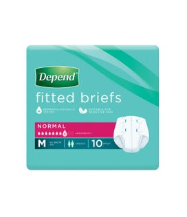 Depend Brief Normal Test Medium Waist 60 85cm Unisex 2300ml Pink