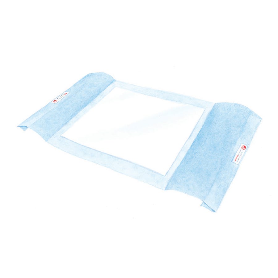 Halyard Bed Protector Ultra Absorbent 81x78 Cm Unisex 2500ml White