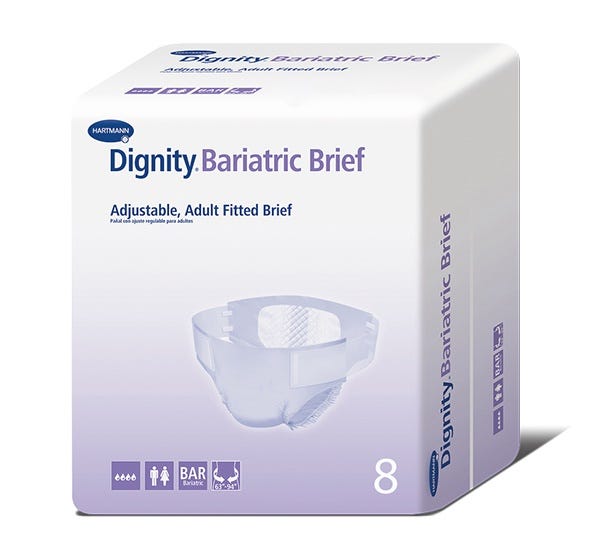 Hartmann All In One Dignity Bariatric Briefs 160 239 Cm Unisex 2445ml White