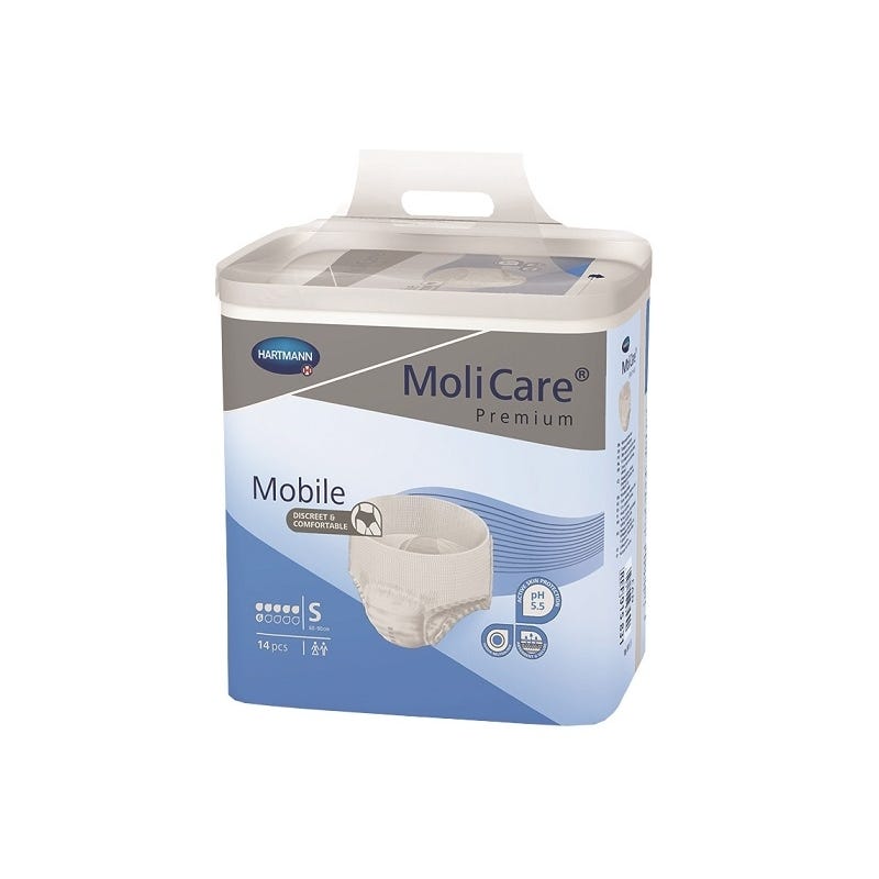 Molicare Premium Mobile 6 Drops Small Waist 60cm  90cm Unisex 1475ml