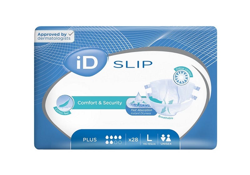 I D Slip Plus Large 115 155 Cm Unisex 2350ml