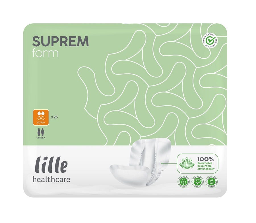 Lille Suprem Form Extra Plus Unisex White 670x360mm Unisex 2230ml White