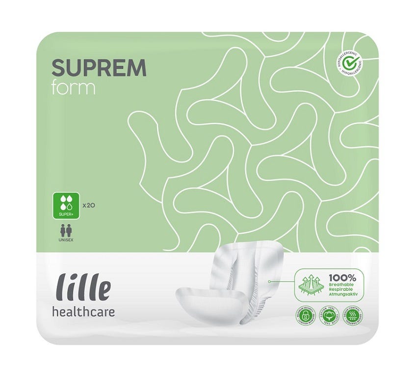Lille Suprem Form Super Plus Unisex White 700x360mm Unisex 2740ml White