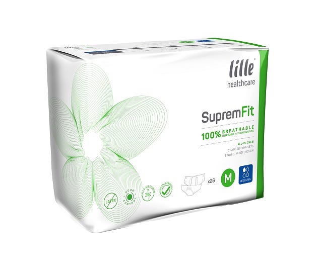 Lille Suprem Fit Maxi Small Waist 60 100cm Unisex 2190ml White