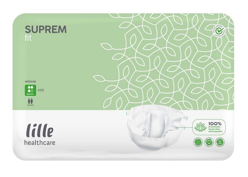 Lille Suprem Fit Super Plus Medium Waist 80 130cm Unisex 2900ml