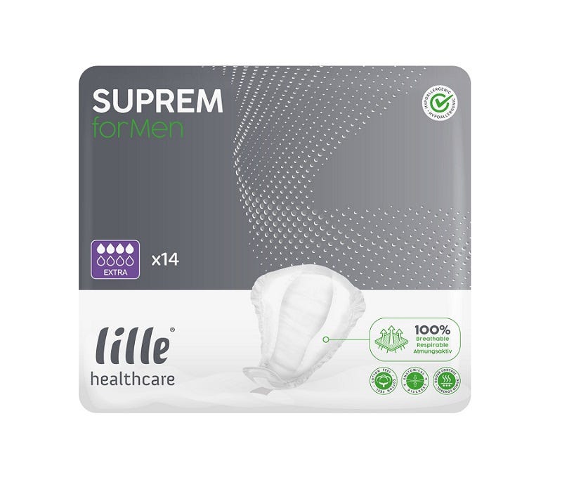 Lille Suprem For Men Extra 290x230mm Male 650ml White