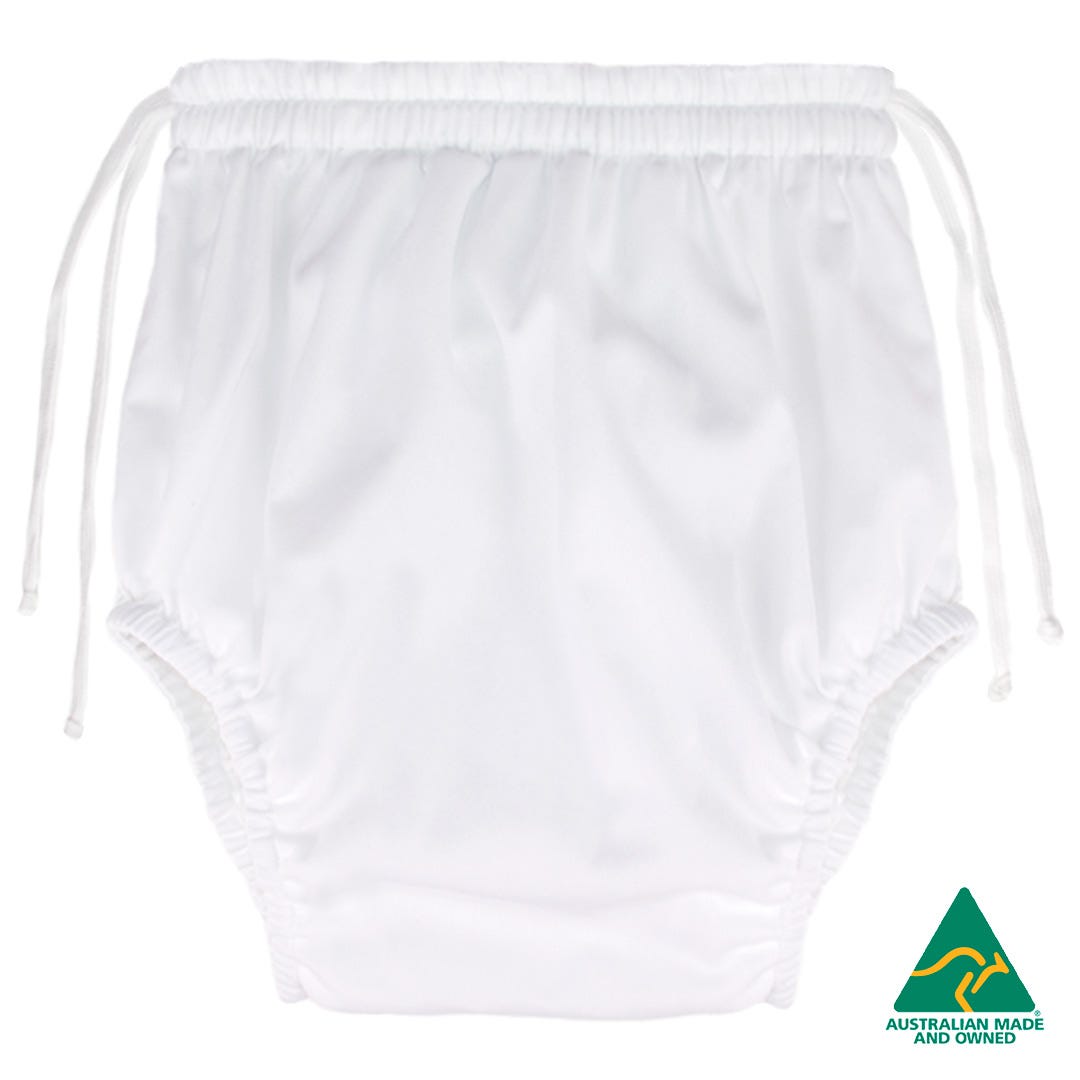 Minappi Incontinence Swim Pants Small Waist 45 70cm Unisex 400ml Waterproof White