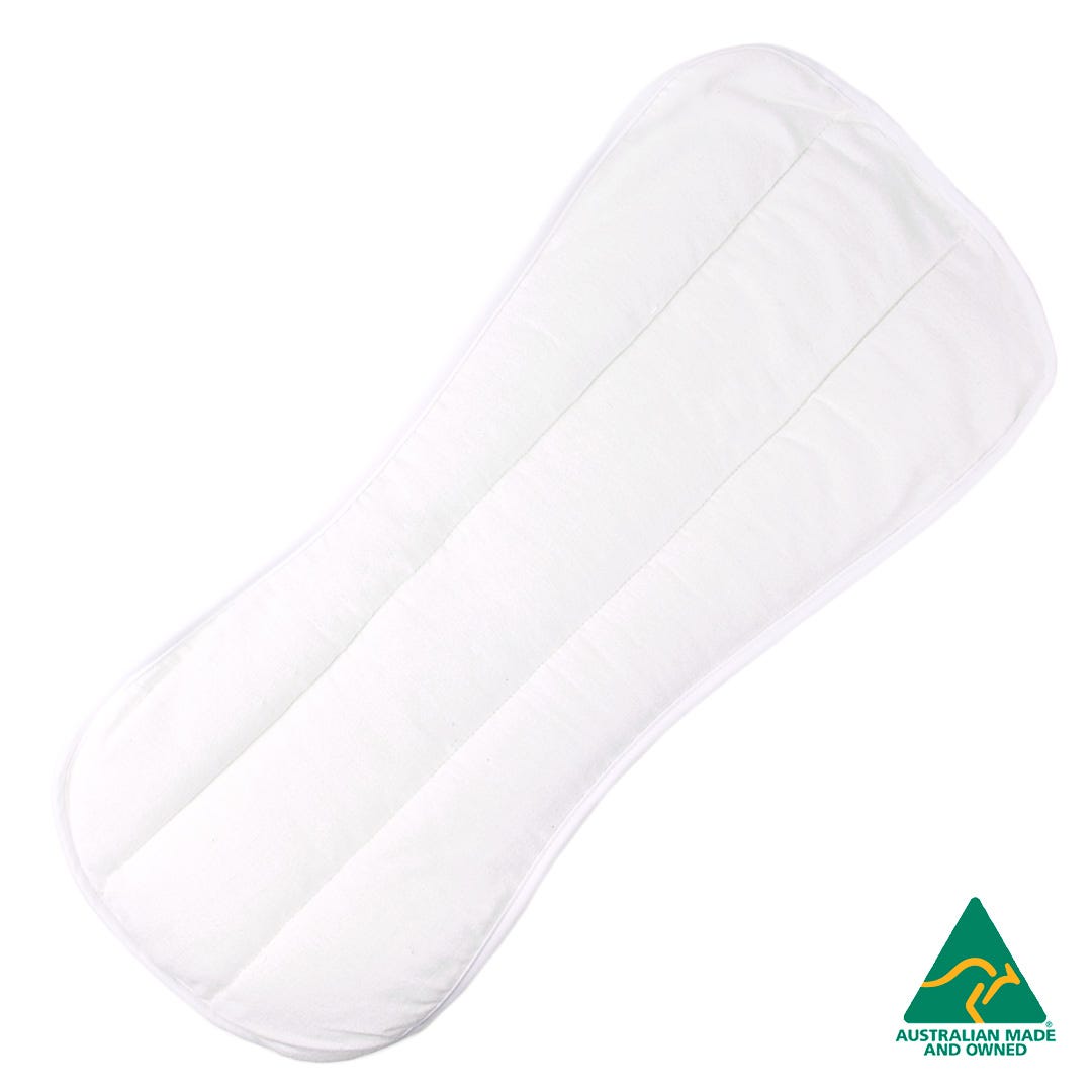 Minappi Contoured Pad 55x21cm 600ml Waterproof White
