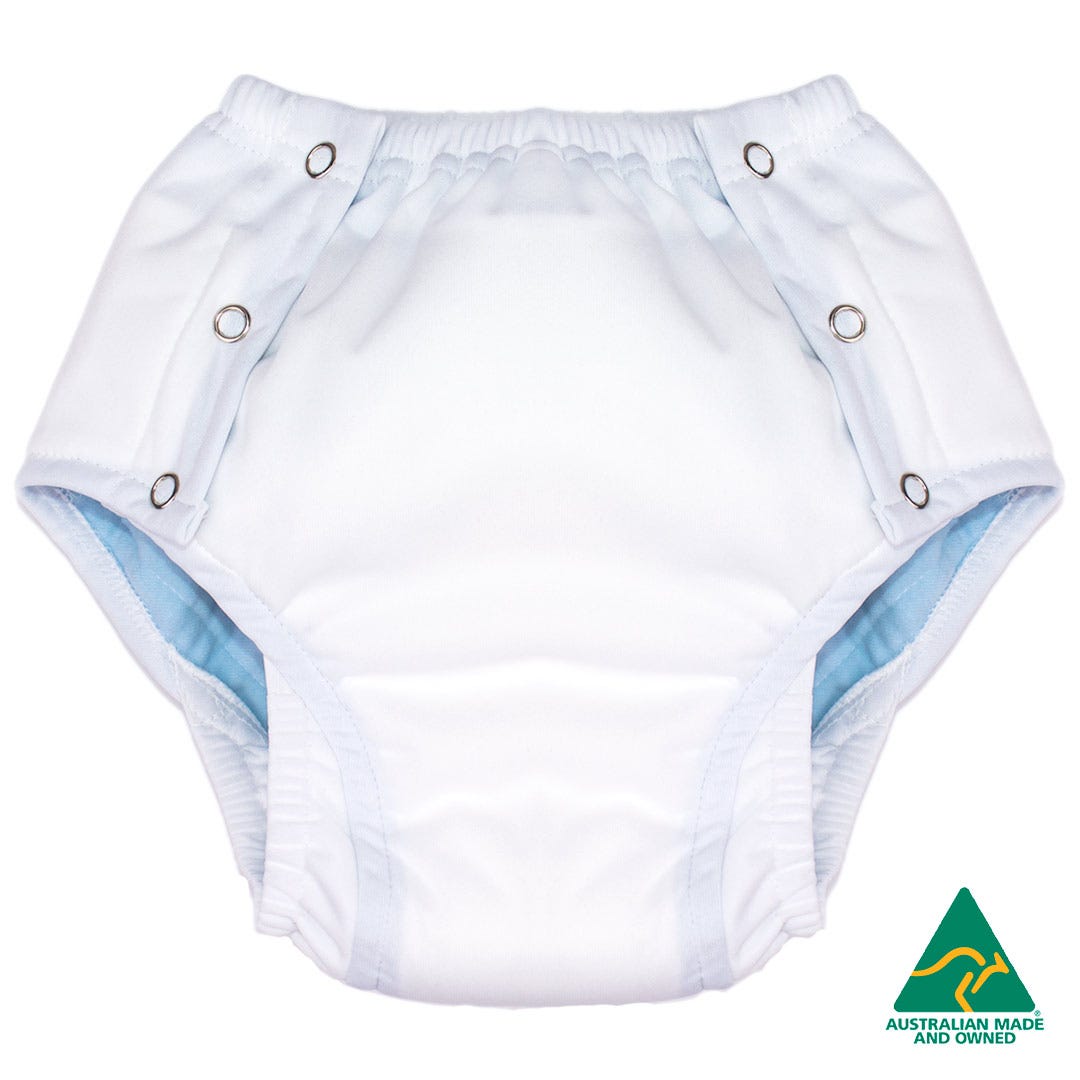Minappi Super Absorbent  All In One Pull Up Pant Medium Waist 70 100cm Unisex 1000ml Waterproof White