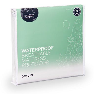 Drylife Mattress Protector Double 137 X 193 X 35 Cm White