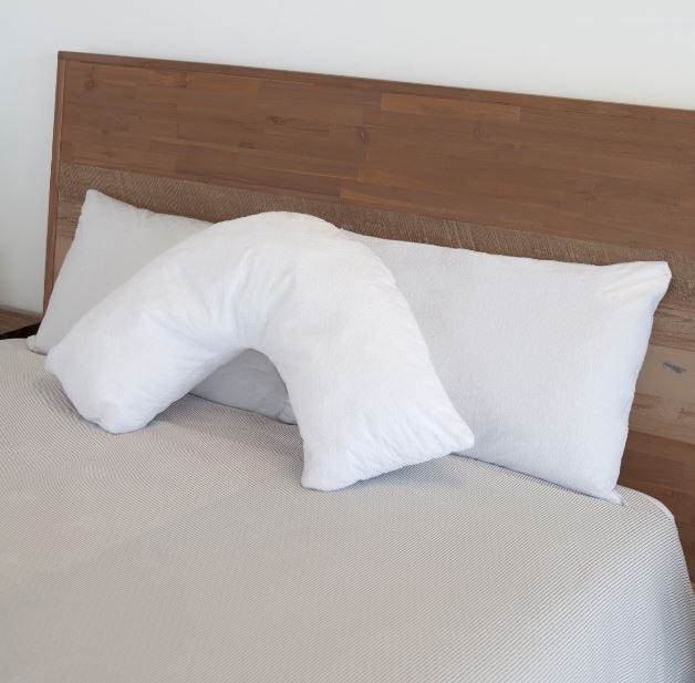 Pillow Protector Boomerang 48x35x30cm Unisex 540ml Waterproof White