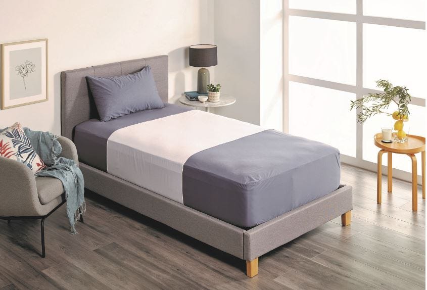 Drawsheet With Tuck Ins Terry Linen 100x90cm Unisex 1000ml Waterproof White