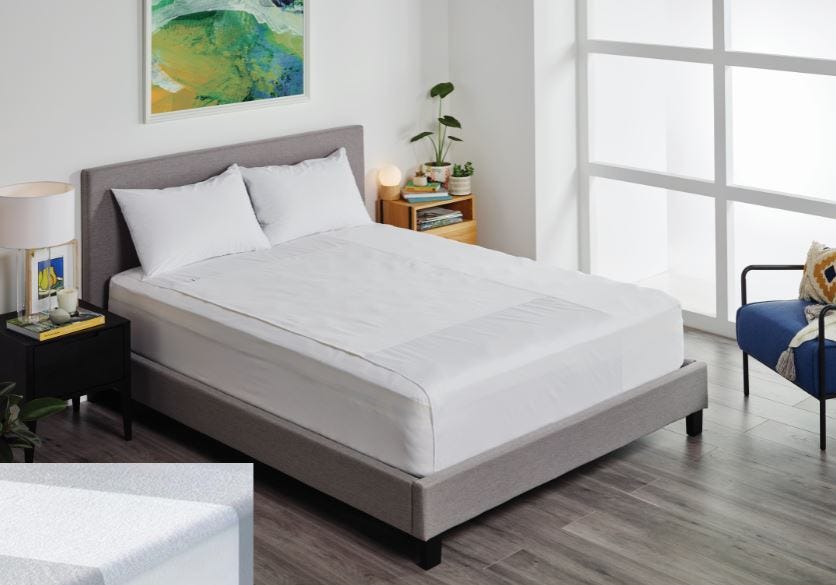 Drawsheet With Tuck Ins Terry Linen Partner 100x120cm Unisex 1200ml Waterproof White