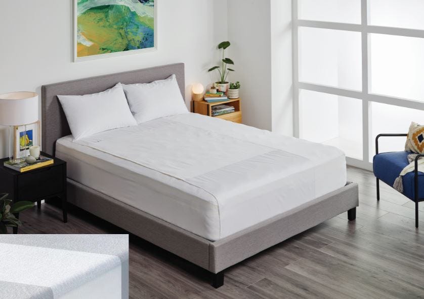 Comfortshield Terry Sheet And Linen Protector Kit Queen W152x L204x D20 50cm Unisex 2800ml Waterproof White