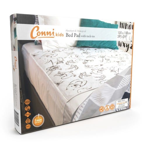 Connikid Bed Pad 1mx1m 2500ml Waterproof