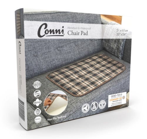 Conni Chair Pad 51x61cm 800m L Waterproof Tartan