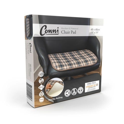 Conni Chair Pad 48x48cm 600ml Waterproof Tartan