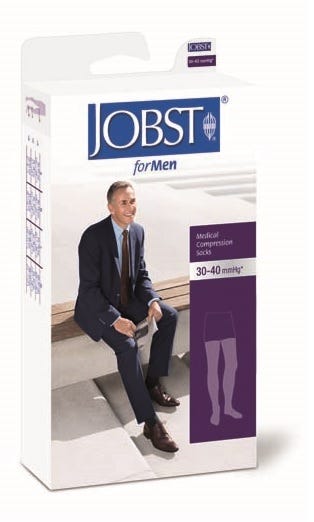 Jobst Compression Socks Large Ankle 25 29cm 30 40 Hg Thigh Black